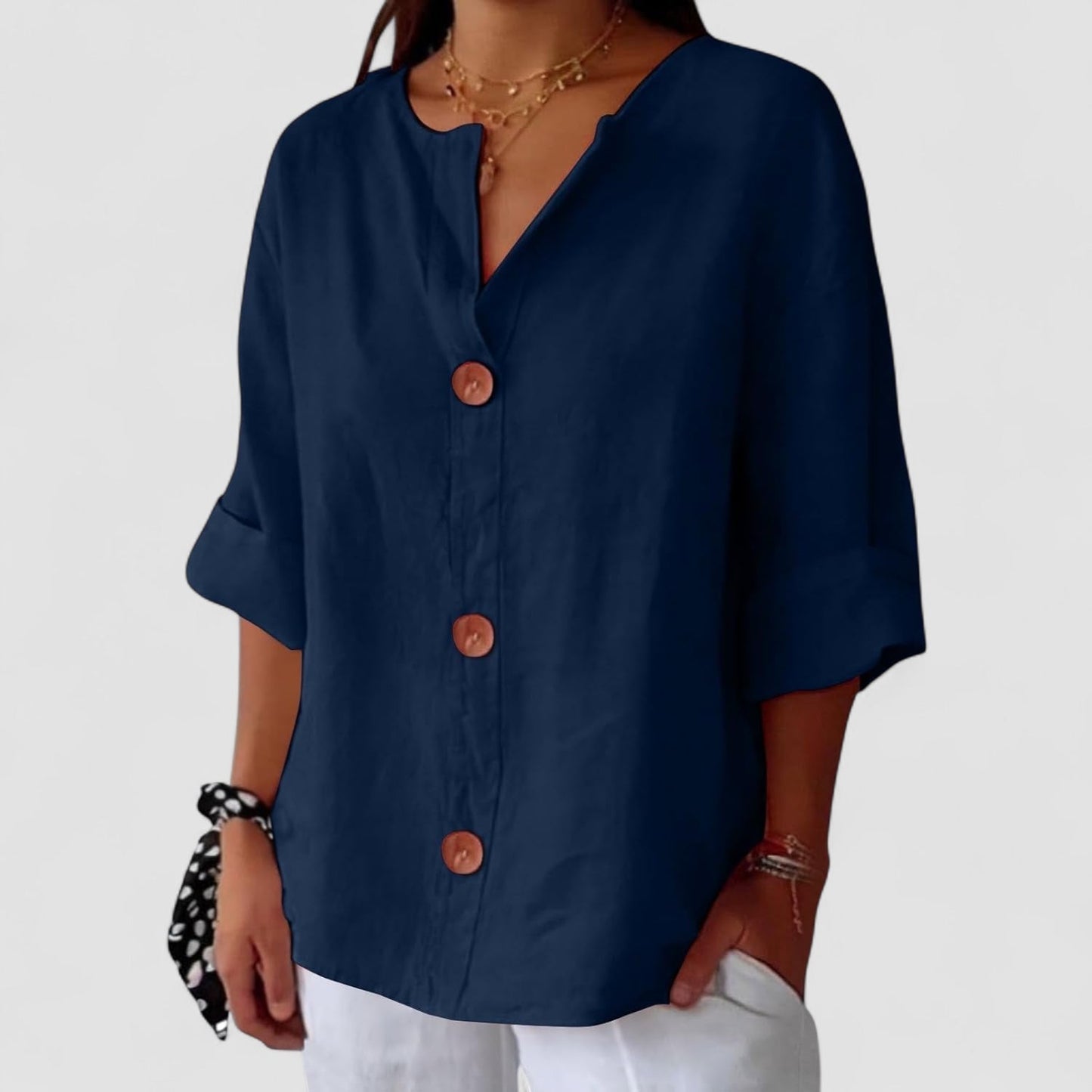 Noora™ Relaxed Linen Blouse