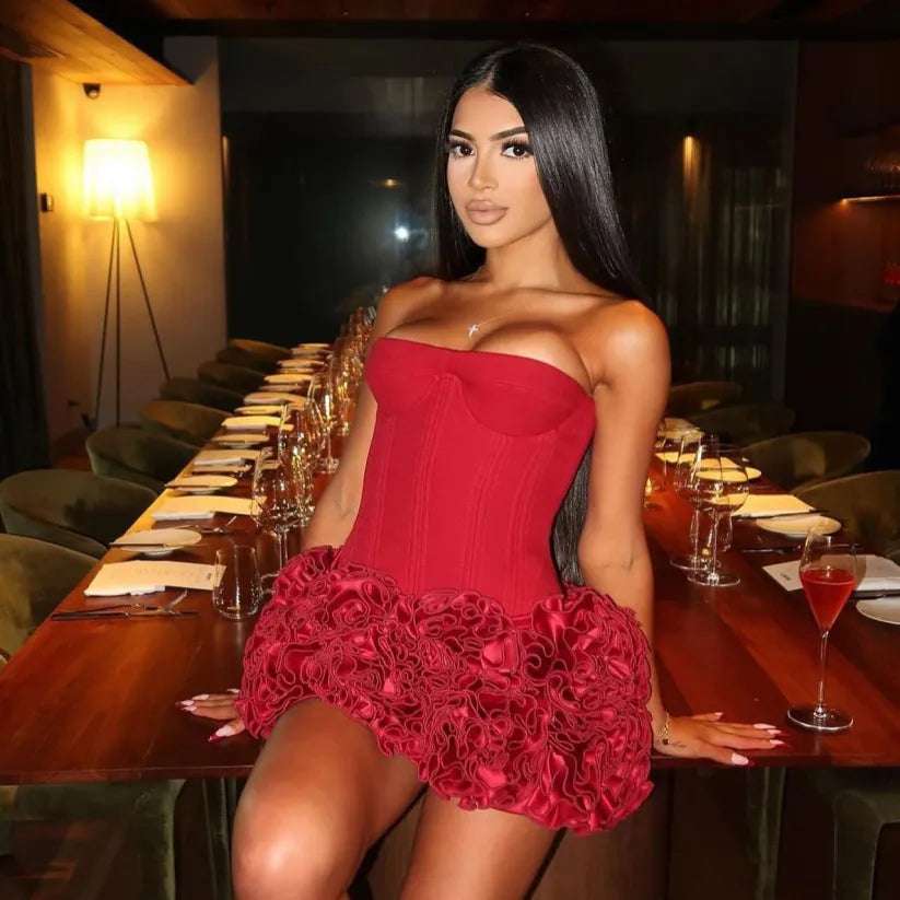 Miranda strapless mini dress