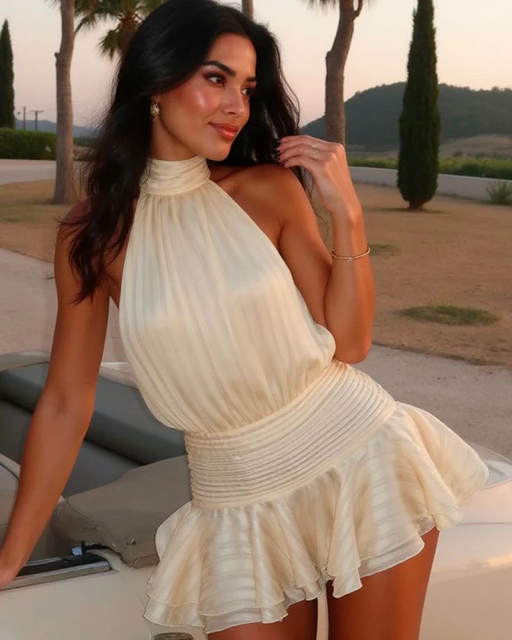 Alinea – Lace Halter Mini Dress