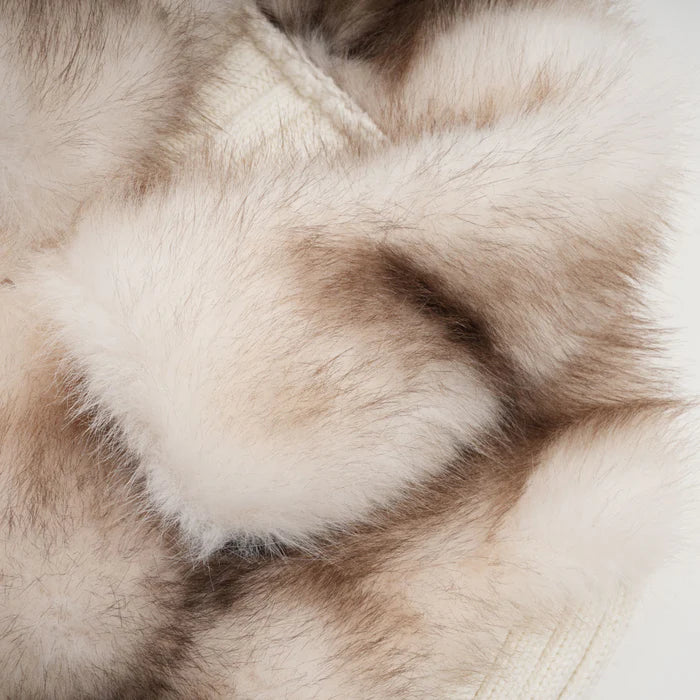 Maélie Faux-Fur Ribbed Jacket