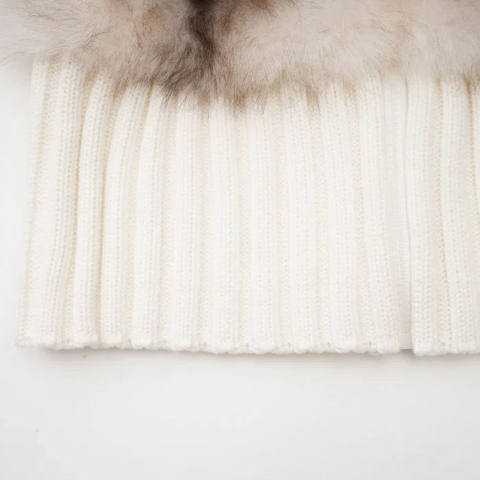 Maélie Faux-Fur Ribbed Jacket