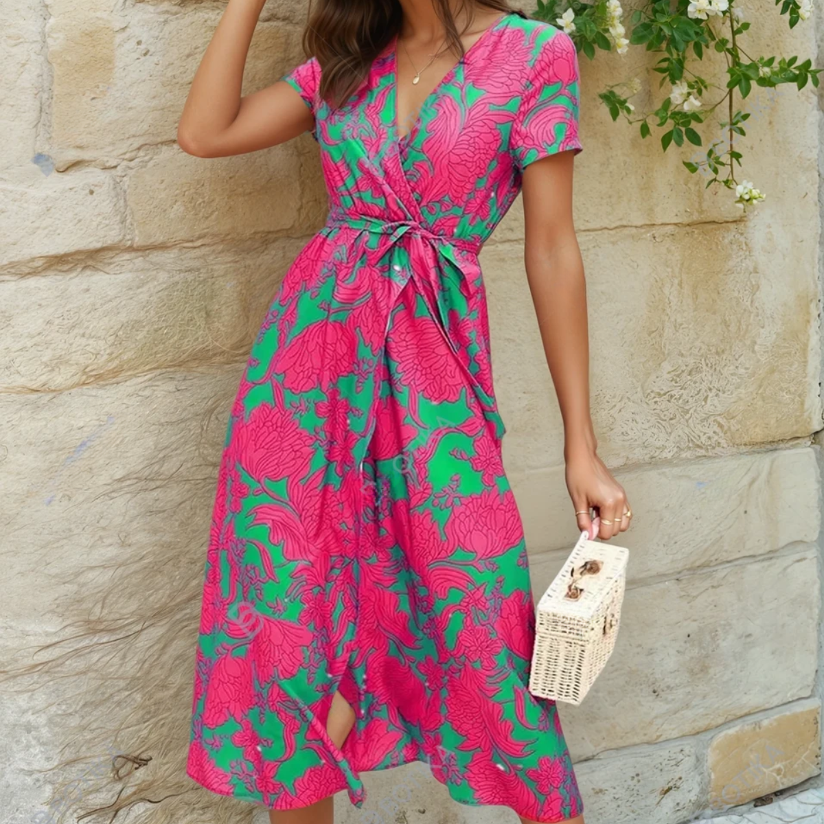 Florence | Light and Elegant Colourful Dress