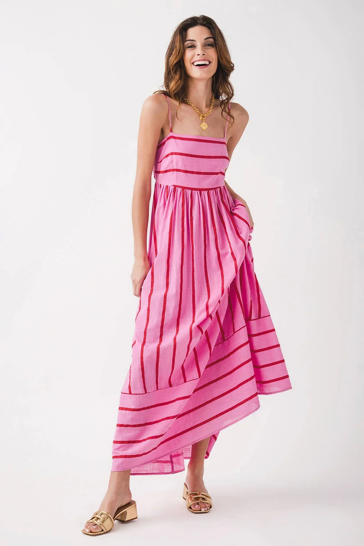 Lynsey Striped Maxi Dress