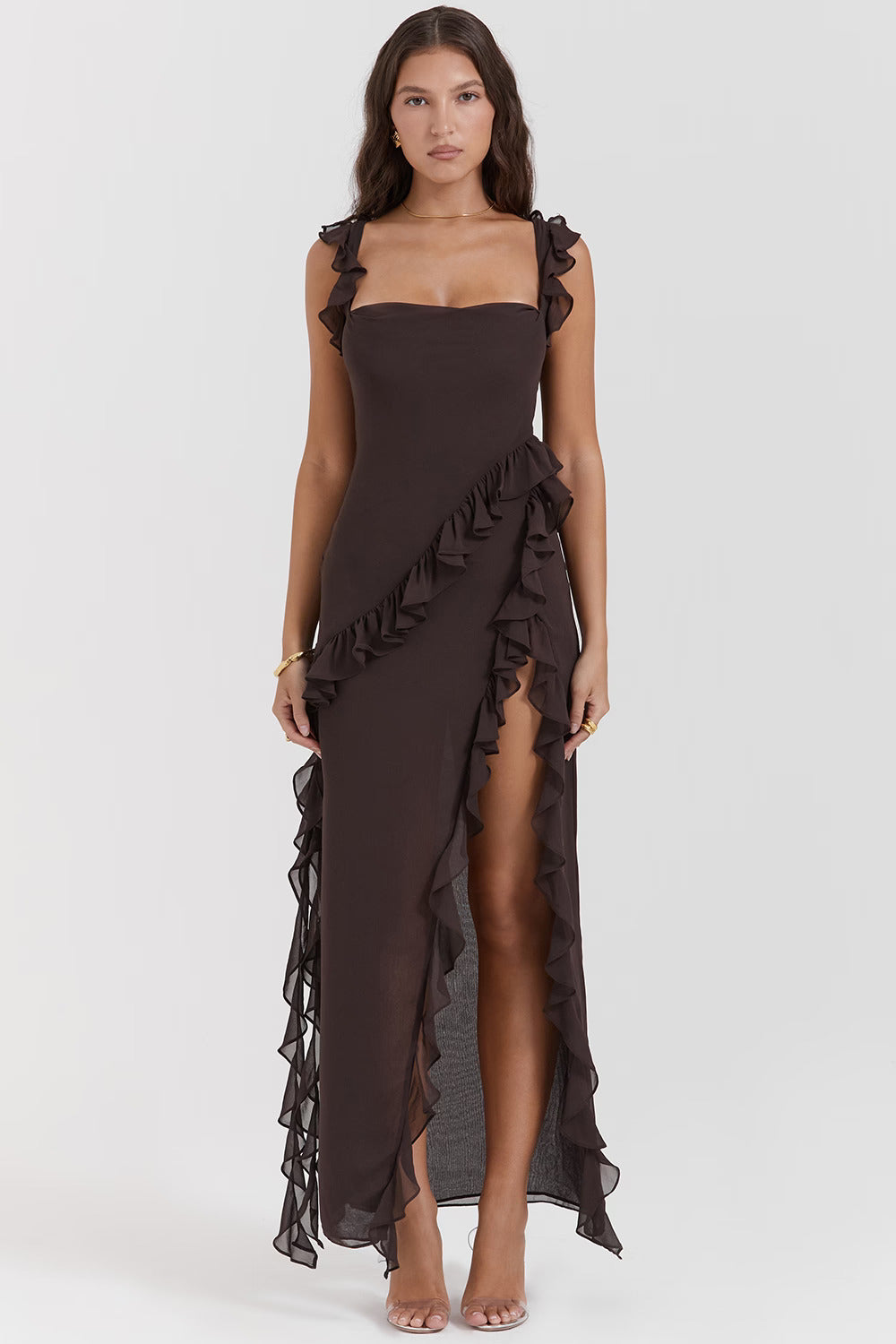 Ariela ruffle maxi dress