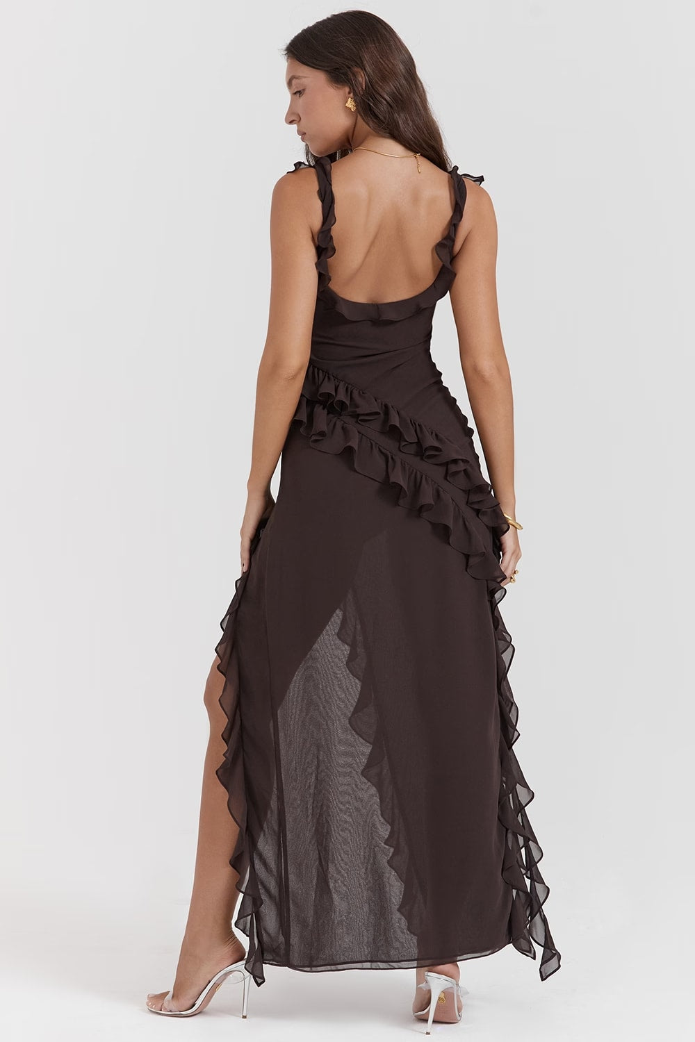 Ariela ruffle maxi dress