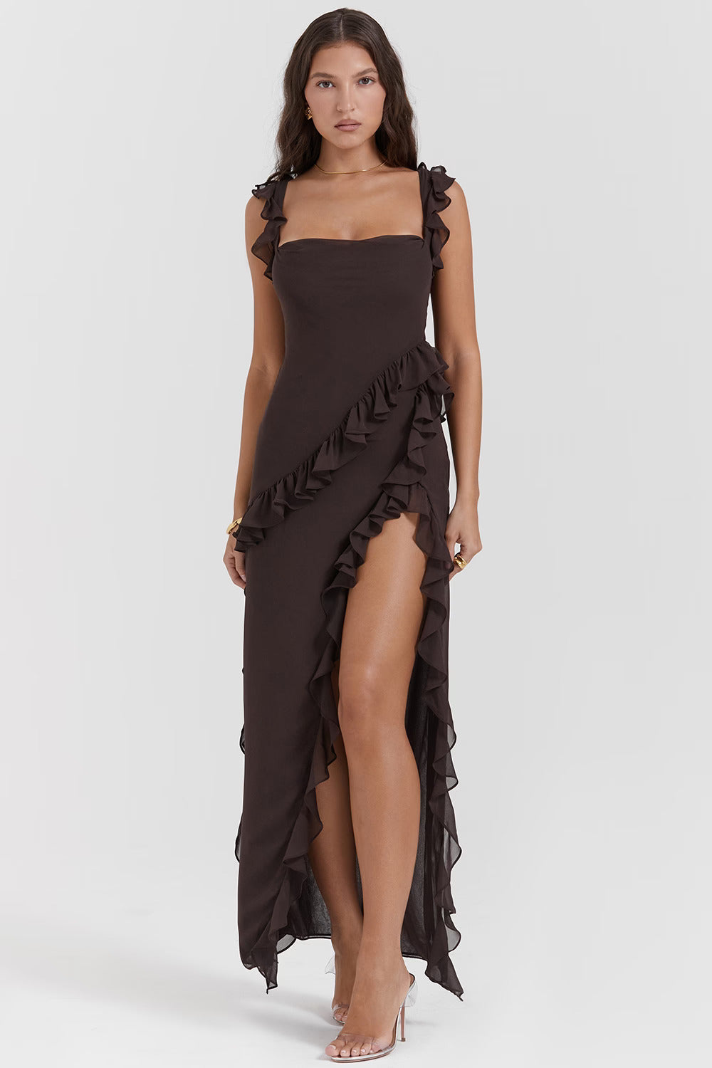 Ariela ruffle maxi dress