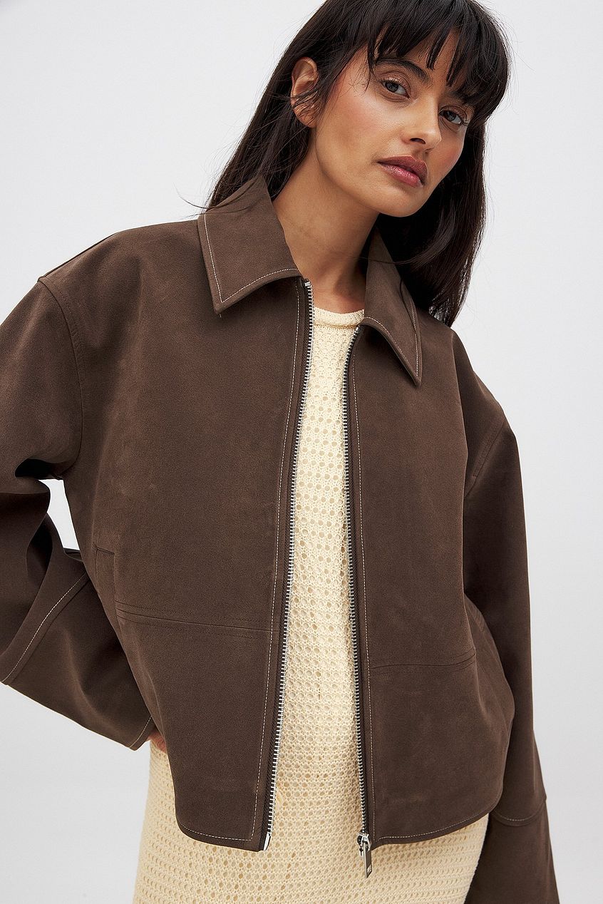 Suavé Faux Suede Jacket