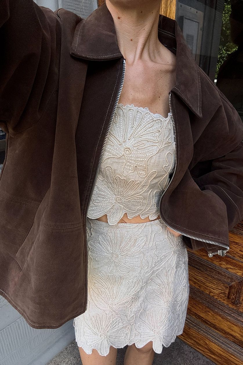 Suavé Faux Suede Jacket