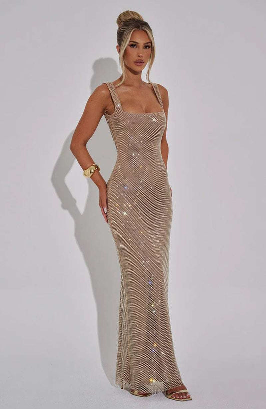 Petra Maxi Dress - Silver