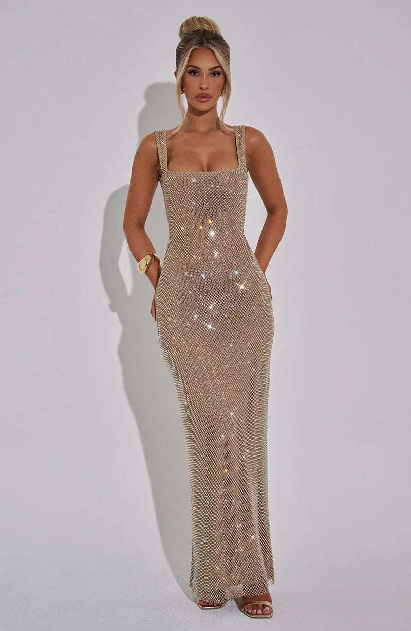 Petra Maxi Dress - Silver