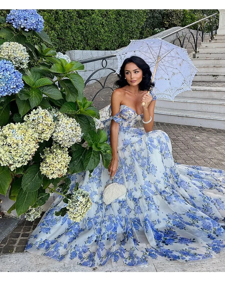 Elviera Dress – Romantic Floral Gown