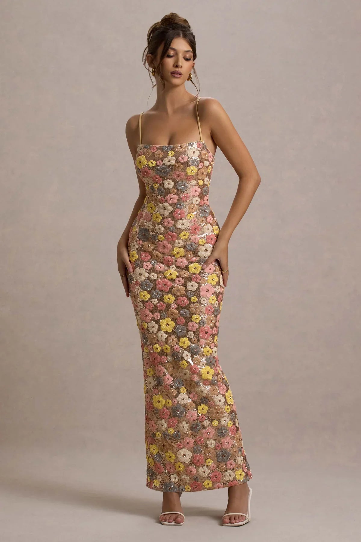 Daisy Pastel Floral Maxi Dress