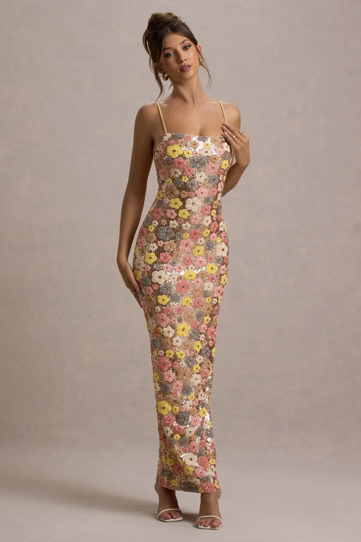 Daisy Pastel Floral Maxi Dress